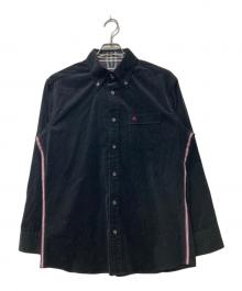 BURBERRY BLACK LABEL（バーバリーブラックレーベル）の古着「コーデュロイシャツ」｜ブラック