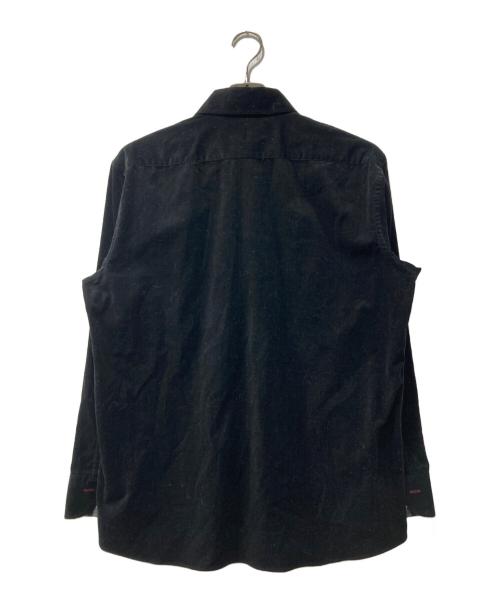 BURBERRY BLACK LABEL（バーバリーブラックレーベル）BURBERRY BLACK LABEL (バーバリーブラックレーベル) コーデュロイシャツ ブラック サイズ:3の古着・服飾アイテム