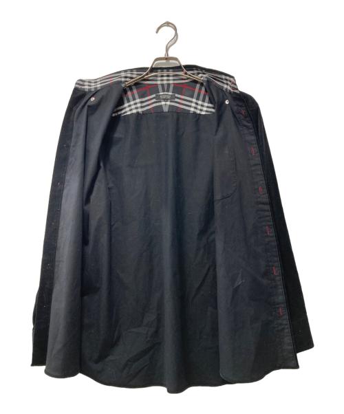 BURBERRY BLACK LABEL（バーバリーブラックレーベル）BURBERRY BLACK LABEL (バーバリーブラックレーベル) コーデュロイシャツ ブラック サイズ:3の古着・服飾アイテム