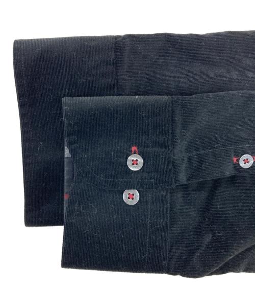 BURBERRY BLACK LABEL（バーバリーブラックレーベル）BURBERRY BLACK LABEL (バーバリーブラックレーベル) コーデュロイシャツ ブラック サイズ:3の古着・服飾アイテム