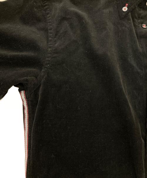 BURBERRY BLACK LABEL（バーバリーブラックレーベル）BURBERRY BLACK LABEL (バーバリーブラックレーベル) コーデュロイシャツ ブラック サイズ:3の古着・服飾アイテム