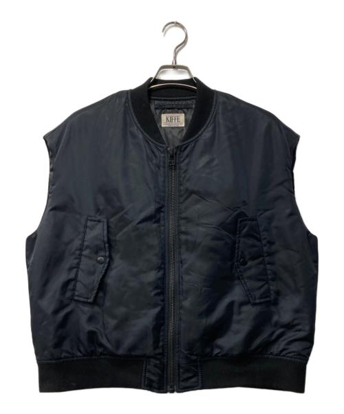 KIFFE（キッフェ）KIFFE (キッフェ) UNITED ARROWS (ユナイテッドアローズ) MA-1ベスト ブラック サイズ:表記なしの古着・服飾アイテム