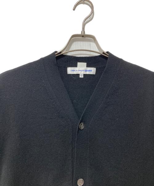 COMME des GARCONS SHIRT（コムデギャルソンシャツ）COMME des GARCONS SHIRT (コムデギャルソンシャツ) ニットカーディガン ブラック サイズ:Lの古着・服飾アイテム