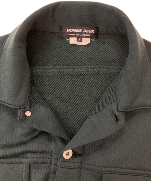 COMME des GARCONS HOMME DEUX（コムデギャルソン オム ドゥ）COMME des GARCONS HOMME DEUX (コムデギャルソン オム ドゥ) コットンジャージ 3rdタイプトラッカージャケット グリーン サイズ:Mの古着・服飾アイテム