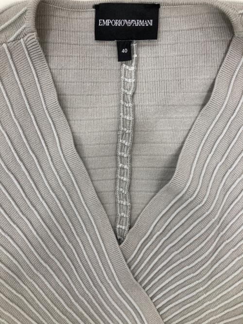 EMPORIO ARMANI（エンポリオ アルマーニ）EMPORIO ARMANI (エンポリオ アルマーニ) 長袖カーディガン グレー サイズ:40の古着・服飾アイテム