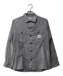 NEIGHBORHOOD（ネイバーフッド）の古着「CLASSIC WORK STRIPE /C-SHIRT.LS」｜グレー