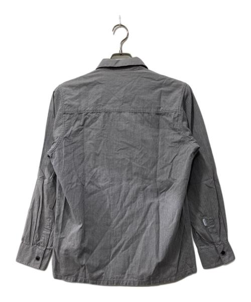 NEIGHBORHOOD（ネイバーフッド）NEIGHBORHOOD (ネイバーフッド) CLASSIC WORK STRIPE /C-SHIRT.LS グレー サイズ:Mの古着・服飾アイテム