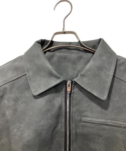 ness.（ネス）ness. (ネス) モダンクラシック レザージャケット グレー サイズ:M 未使用品の古着・服飾アイテム