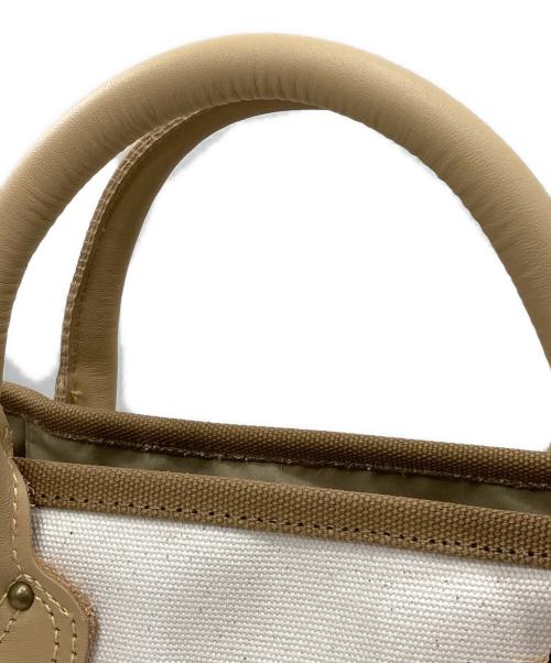 L.L.Bean（エルエルビーン）L.L.Bean (エルエルビーン) SALON adam et rope' (サロンアダムエロペ) 別注スクエアトートバッグ ベージュ 未使用品の古着・服飾アイテム
