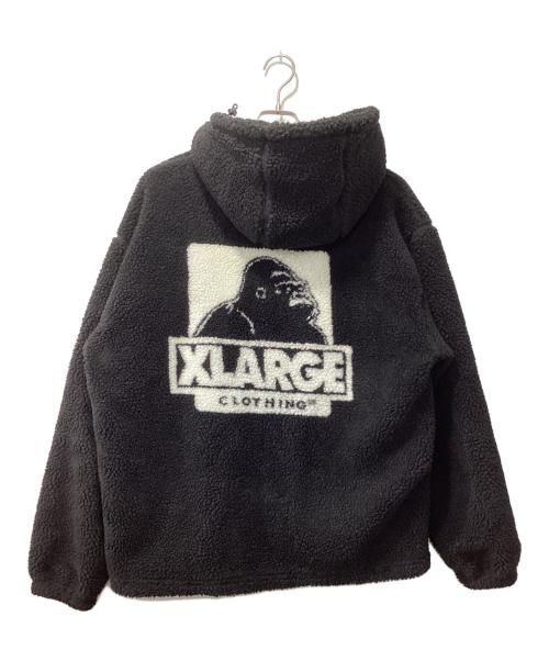 X-LARGE（エクストララージ）X-LARGE (エクストララージ) ボアフリースジャケット ブラック サイズ:Lの古着・服飾アイテム
