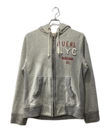 RUEHL No.925（ルール No.925）の古着「USED加工ジップパーカー」｜グレー