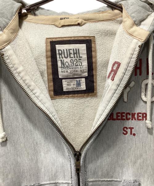 RUEHL No.925（ルール No.925）RUEHL No.925 (ルール No.925) USED加工ジップパーカー グレー サイズ:Mの古着・服飾アイテム