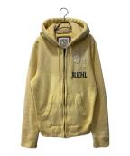 RUEHL No.925ルール No.925）の古着「USED加工ジップパーカー」｜イエロー