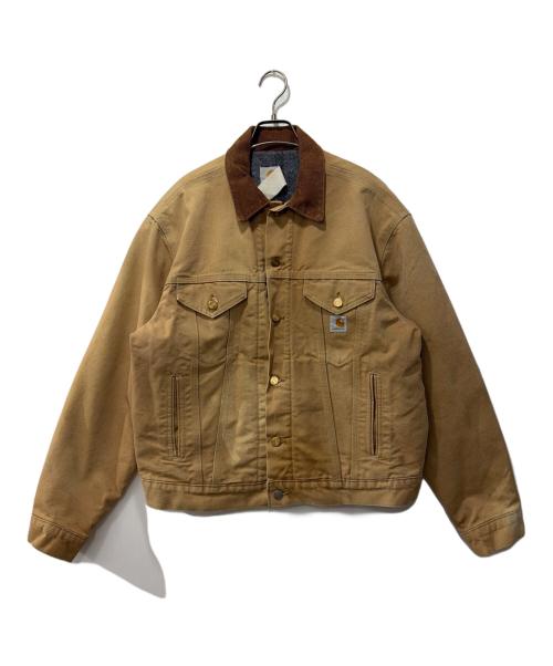 CarHartt（カーハート）CarHartt (カーハート) 裏ブランケットトラッカージャケット ベージュ サイズ:表記なしの古着・服飾アイテム