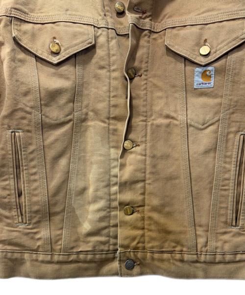 CarHartt（カーハート）CarHartt (カーハート) 裏ブランケットトラッカージャケット ベージュ サイズ:表記なしの古着・服飾アイテム