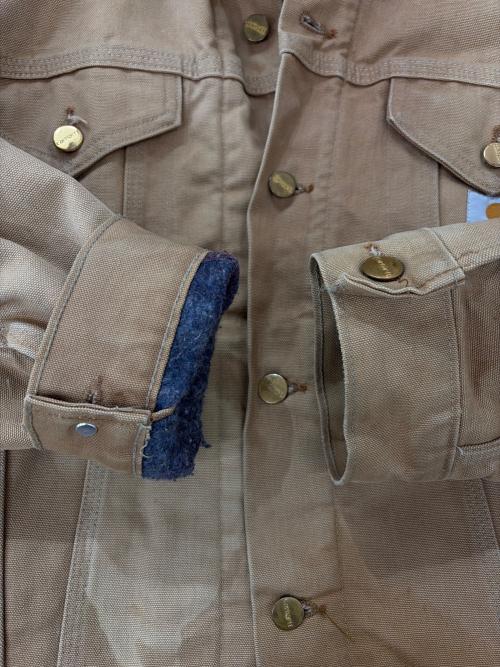 CarHartt（カーハート）CarHartt (カーハート) 裏ブランケットトラッカージャケット ベージュ サイズ:表記なしの古着・服飾アイテム