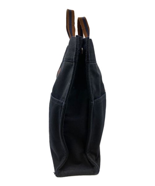 HERMES（エルメス）HERMES (エルメス) フールトゥMMキャンバストートバッグ ネイビーの古着・服飾アイテム