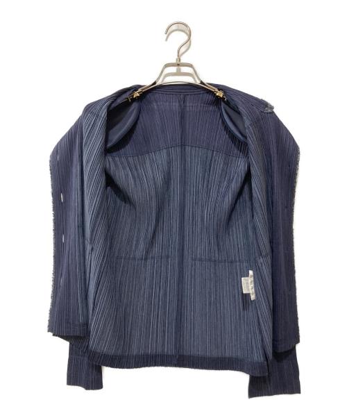 PLEATS PLEASE（プリーツプリーズ）PLEATS PLEASE (プリーツプリーズ) ジャケット ネイビー サイズ:Lの古着・服飾アイテム