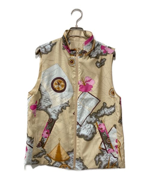 LEONARD SPORT（レオナール スポーツ）LEONARD SPORT (レオナール スポーツ) リバーシブルベスト ベージュ サイズ:40の古着・服飾アイテム