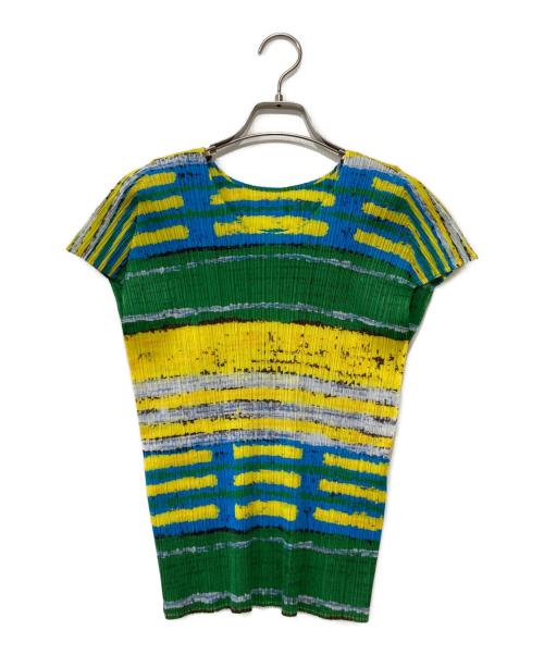 PLEATS PLEASE（プリーツプリーズ）PLEATS PLEASE (プリーツプリーズ) カットソー イエロー サイズ:Ｌの古着・服飾アイテム