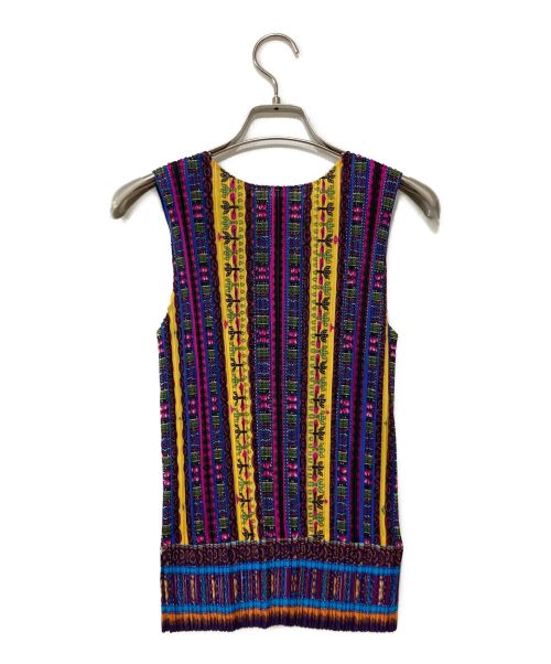 PLEATS PLEASE（プリーツプリーズ）PLEATS PLEASE (プリーツプリーズ) ノースリーブカットソー マルチカラー サイズ:3の古着・服飾アイテム