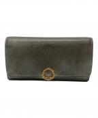 BVLGARIブルガリ）の古着「ロゴクリップ長財布」｜シルバー