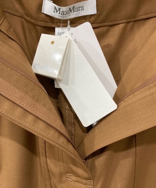 MaxMara（マックスマーラ）MaxMara (マックスマーラ) ウールスラックス ブラウン サイズ:I J 38 未使用品の古着・服飾アイテム