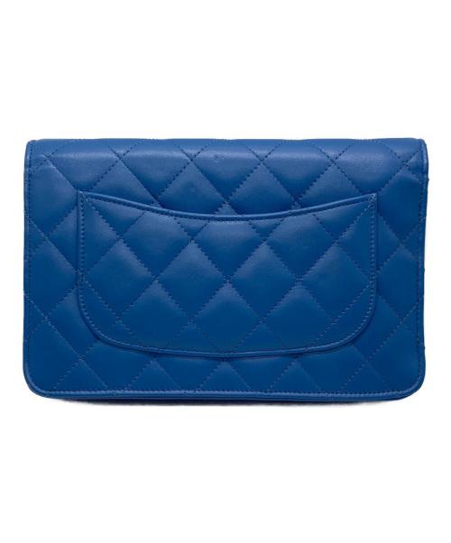 CHANEL（シャネル）CHANEL (シャネル) マトラッセ チェーンウォレット ブルーの古着・服飾アイテム