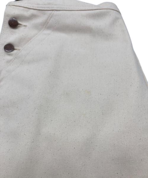 BIG JOHN（ビッグジョン）BIG JOHN (ビッグジョン) manonfripes (マノンフリップ) オーバーオール アイボリー サイズ:FSの古着・服飾アイテム