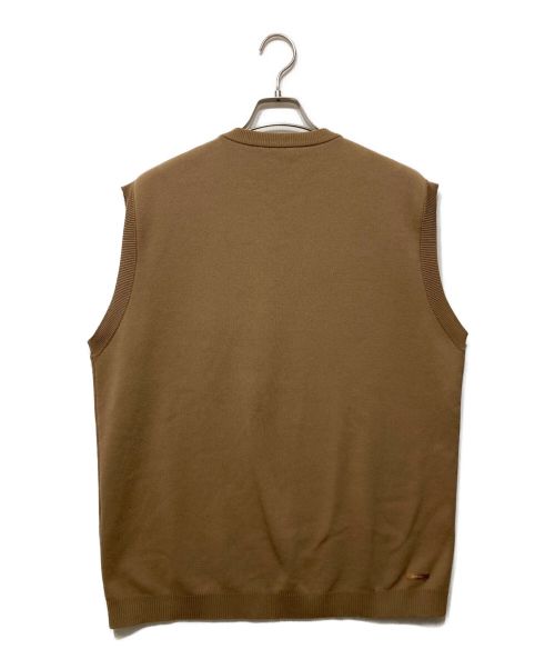 SOPHNET.（ソフネット）SOPHNET. (ソフネット) ニットベスト ブラウン サイズ:XLの古着・服飾アイテム