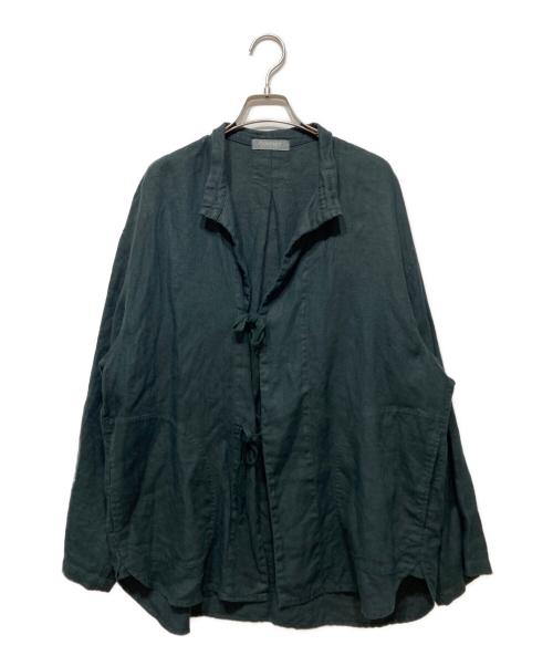 nestrobe confect（ネストローブ コンフェクト）nestrobe confect (ネストローブ コンフェクト) リネンアムンゼンスモックシャツ ブラック サイズ:3の古着・服飾アイテム