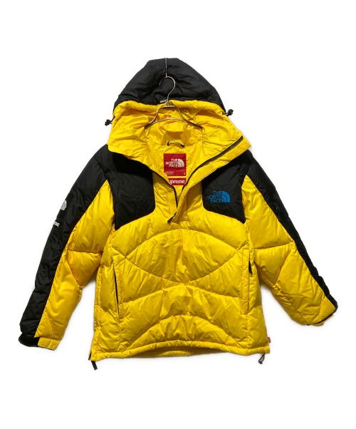 THE NORTH FACE（ザ ノース フェイス）THE NORTH FACE (ザ ノース フェイス) SUPREME (シュプリーム) 800Fill Half Zip Hooded Pullover ブラック×イエロー サイズ:Lの古着・服飾アイテム