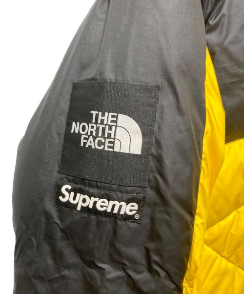 THE NORTH FACE（ザ ノース フェイス）THE NORTH FACE (ザ ノース フェイス) SUPREME (シュプリーム) 800Fill Half Zip Hooded Pullover ブラック×イエロー サイズ:Lの古着・服飾アイテム