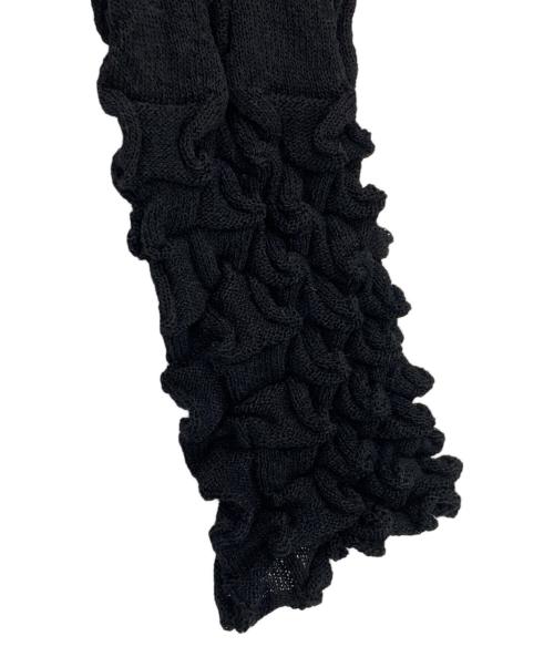 ISSEY MIYAKE（イッセイミヤケ）ISSEY MIYAKE (イッセイミヤケ) WOOL SHELL KNIT ブラック サイズ:Ⅿの古着・服飾アイテム
