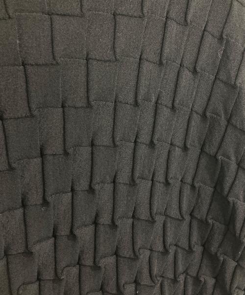ISSEY MIYAKE（イッセイミヤケ）ISSEY MIYAKE (イッセイミヤケ) WOOL SHELL KNIT ブラック サイズ:Ⅿの古着・服飾アイテム