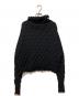 ISSEY MIYAKE (イッセイミヤケ) WOOL SHELL KNIT ブラック サイズ:Ⅿ：15000円
