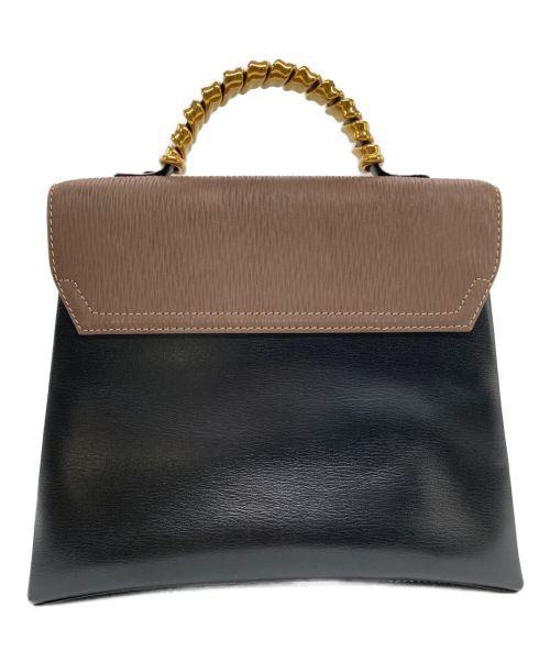 LOEWE（ロエベ）LOEWE (ロエベ) ベラスケス 2WAYハンドバッグ ブラウン×ブラックの古着・服飾アイテム