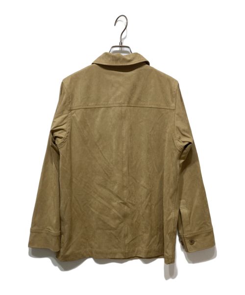 SLOBE IENA（スローブ イエナ）SLOBE IENA (スローブ イエナ) フェイクスウェードシャツブルゾン ベージュ サイズ:Lの古着・服飾アイテム