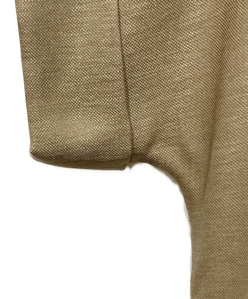 eclat（エクラ）eclat (エクラ) Ⅴネックワンピース ベージュ サイズ:Lの古着・服飾アイテム