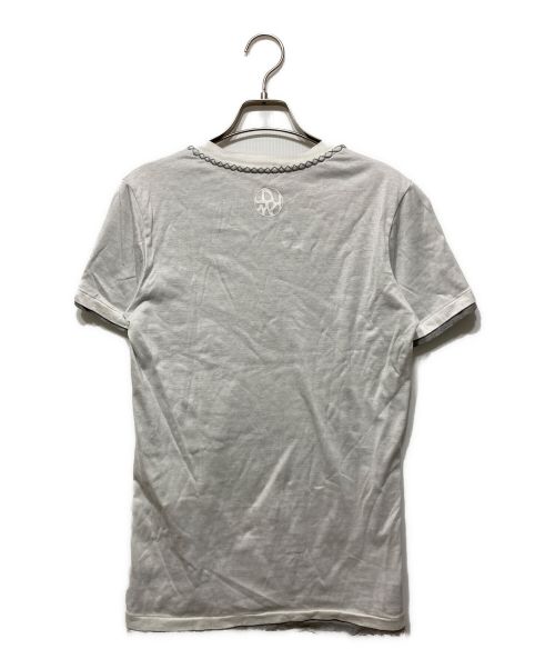 AKM（エーケーエム）AKM (エーケーエム) HAND STITCH V-NECK ホワイト サイズ:Ｓの古着・服飾アイテム