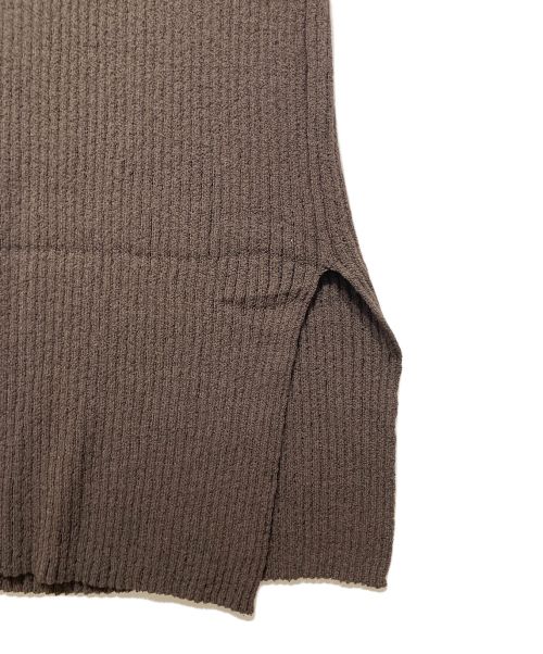 DEUXIEME CLASSE（ドゥーズィエム クラス）DEUXIEME CLASSE (ドゥーズィエム クラス) リブニットスカート ブラウン サイズ:34 未使用品の古着・服飾アイテム