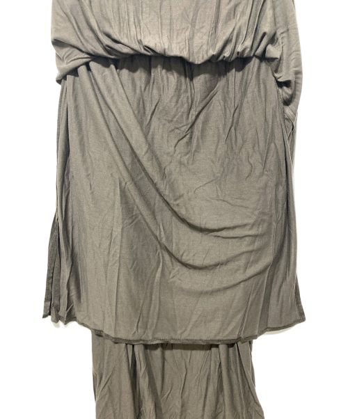 Lisiere（リジェール）Lisiere (リジェール) Jersey Gather Skirt ブラウン サイズ:38の古着・服飾アイテム