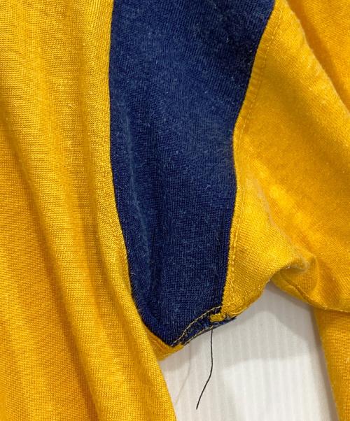 Champion（チャンピオン）Champion (チャンピオン) ヴィンテージフットボールカットソー イエロー サイズ:Sの古着・服飾アイテム