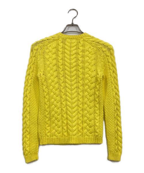 POLO RALPH LAUREN（ポロ・ラルフローレン）POLO RALPH LAUREN (ポロ・ラルフローレン) ケーブルニット イエロー サイズ:Sの古着・服飾アイテム
