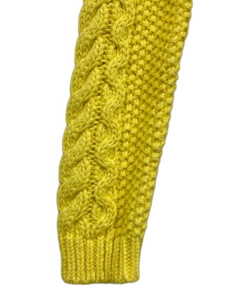 POLO RALPH LAUREN（ポロ・ラルフローレン）POLO RALPH LAUREN (ポロ・ラルフローレン) ケーブルニット イエロー サイズ:Sの古着・服飾アイテム