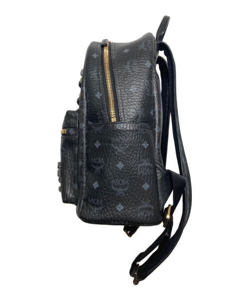 MCM（エムシーエム）MCM (エムシーエム) スタッズリュック ブラックの古着・服飾アイテム