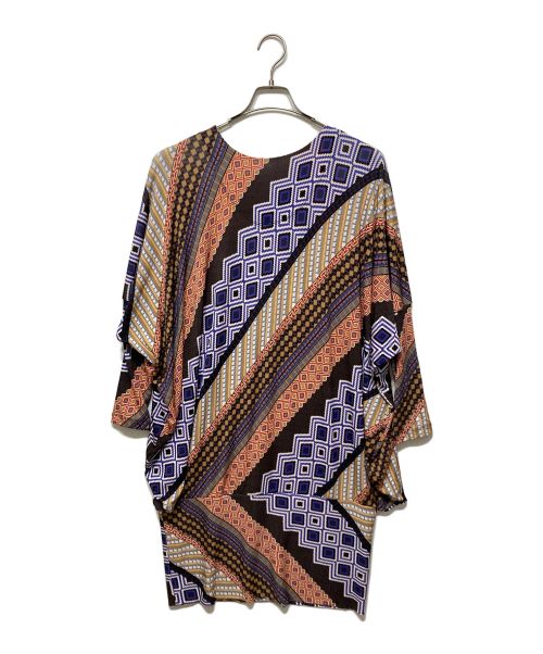 ISSEY MIYAKE（イッセイミヤケ）ISSEY MIYAKE (イッセイミヤケ) 幾何学変形デザインチュニック ブラウン サイズ:Ⅿの古着・服飾アイテム
