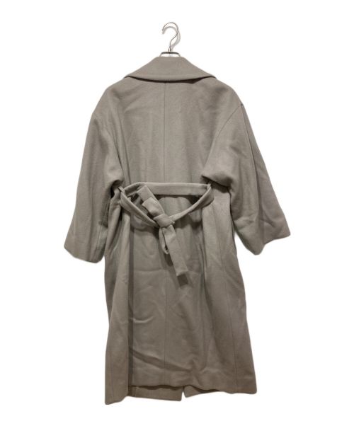 heliopole（エリオポール）heliopole (エリオポール) ショートビーバーロングコート グレー サイズ:Sの古着・服飾アイテム