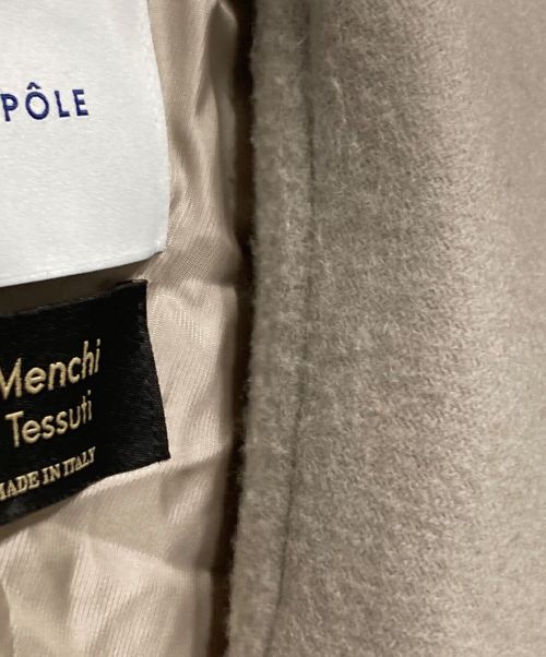 heliopole（エリオポール）heliopole (エリオポール) ショートビーバーロングコート グレー サイズ:Sの古着・服飾アイテム