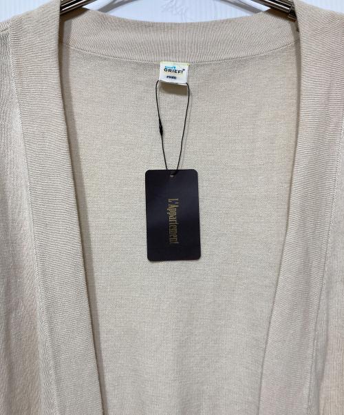 GOOD GRIEF!（グッドグリーフ）GOOD GRIEF! (グッドグリーフ) コトンリネンロングカーディガン ベージュ サイズ:FREEの古着・服飾アイテム